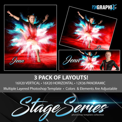 Urban Smoke - Stage Series II - Photoshop Template 3 Pack-Photoshop Template - PSMGraphix