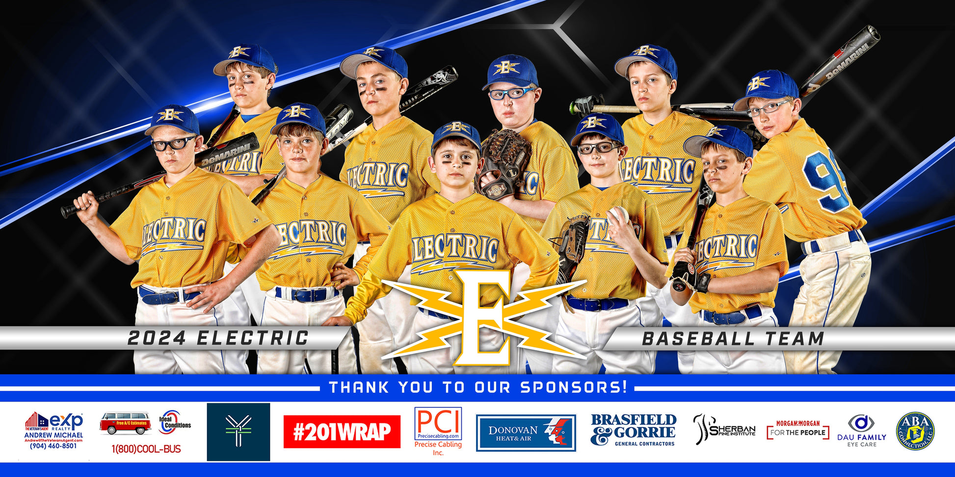 Vector - 1:2 Ratio TEAM FIELD BANNER Photoshop Template-Photoshop Template - PSMGraphix