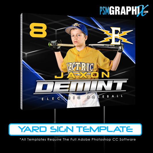 Game Day Yard Sign Template - VECTOR
