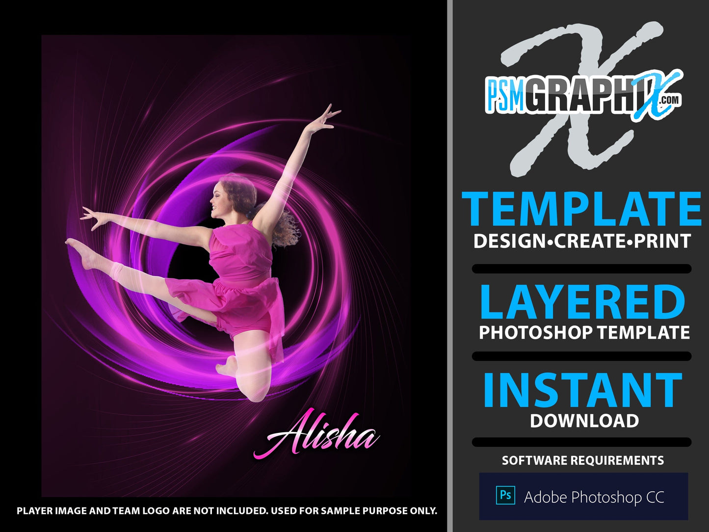 Flyer Template Vortex Design