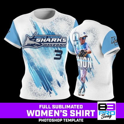 Women's Full Sublimated Sportswear Shirt - SPLASH - Multi-Sport