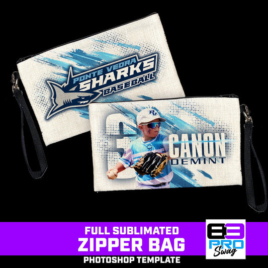 Zipper Bag Photoshop Template - SPLASH - Multi-Sport