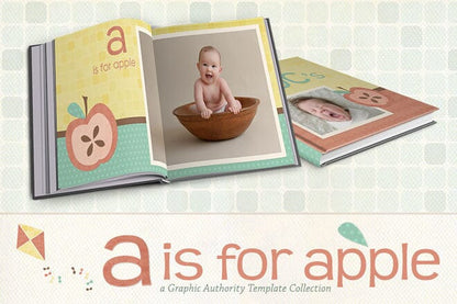 A is for Apple - Bundle-Photoshop Template - Graphic Authority