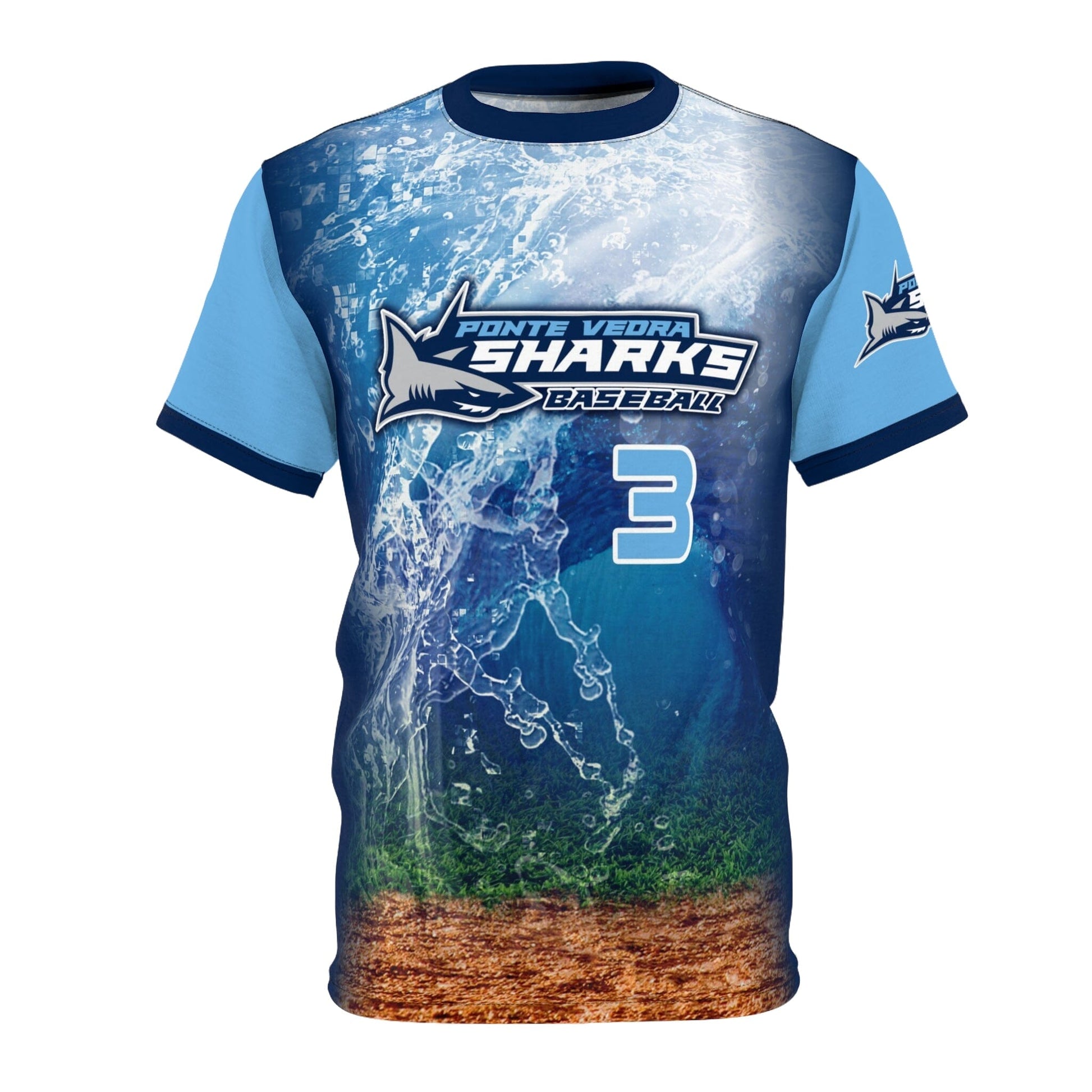 Men's Full Sublimated Sportswear Shirt - Shark Multi-Sport-Photoshop Template - PSMGraphix