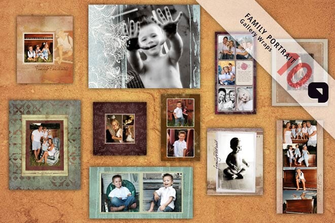 Family Portrait - Bundle-Photoshop Template - Graphic Authority