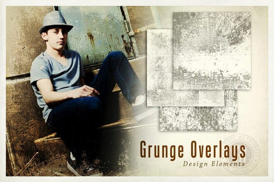 Grunge Overlays - Bundle-Photoshop Template - Graphic Authority