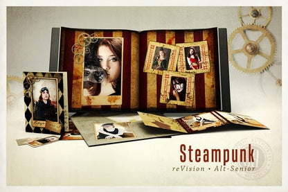 Alt Senior Steampunk - Bundle-Photoshop Template - Graphic Authority