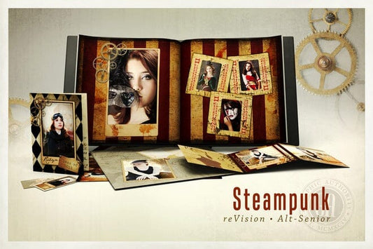 Alt Senior Steampunk - Bundle-Photoshop Template - Graphic Authority
