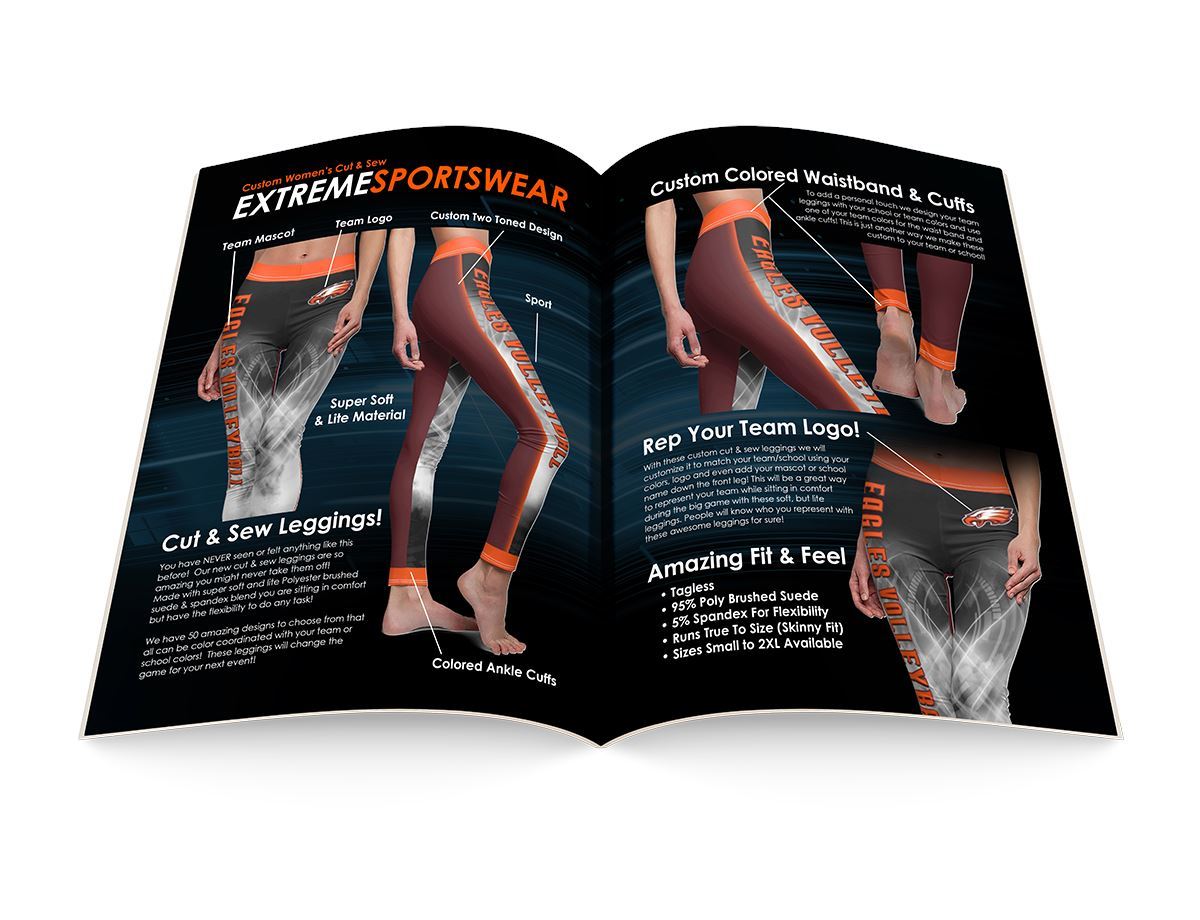 2020 - Women's Cut & Sew Legging Design Catalog-Photoshop Template - PSMGraphix