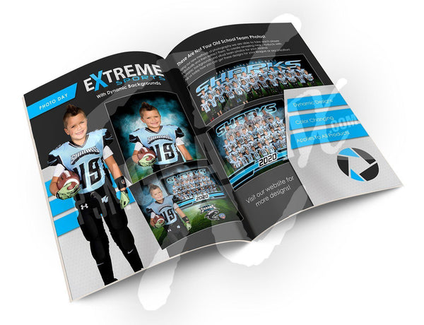 2020 Special - Extreme Youth Sports Playbook-Photoshop Template - PSMGraphix