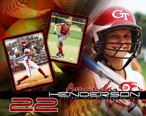 Softball v.5 - Action Drop In Poster/Banner-Photoshop Template - Photo Solutions