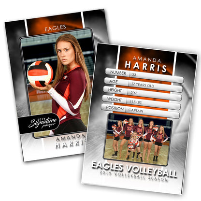Signature Player - Volleyball - V1 - T&I Drop-In Collection-Photoshop Template - Photo Solutions