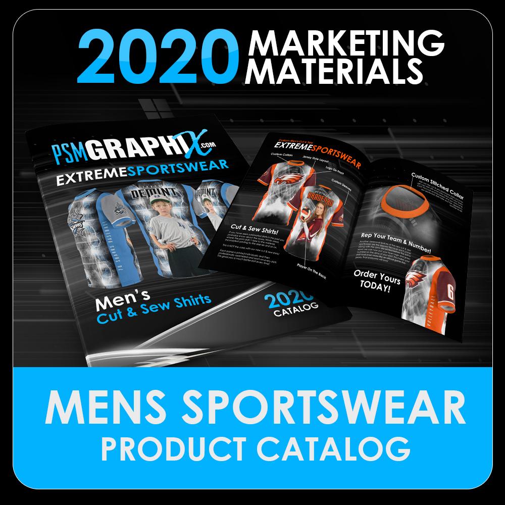 2020 - Men's Cut & Sew Product Design Catalog-Photoshop Template - PSMGraphix