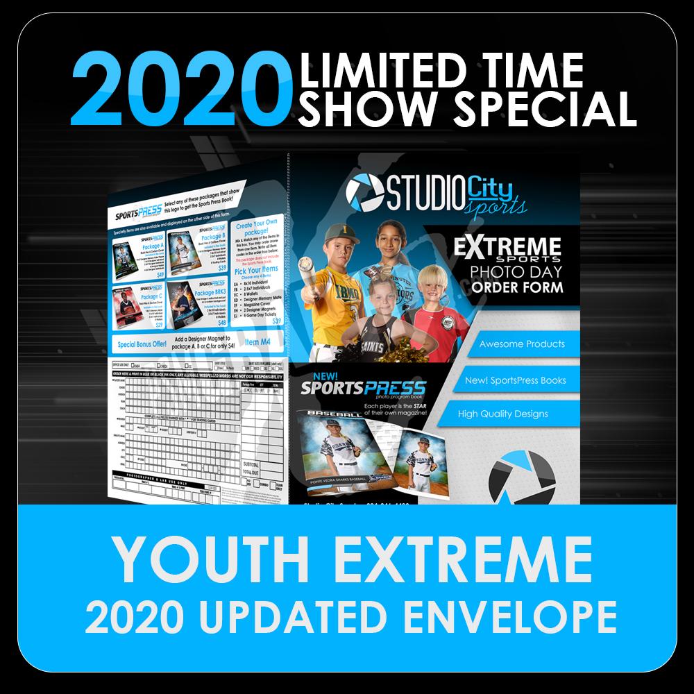 2020 Special - Extreme Youth Sports 11"x17" Envelope Template-Photoshop Template - PSMGraphix