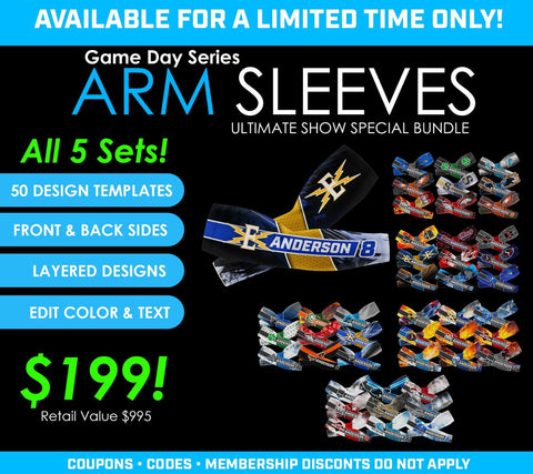 Ultimate Collection - Arm Sleeves - 2022 Limited Show Special Offer-Photoshop Template - PSMGraphix