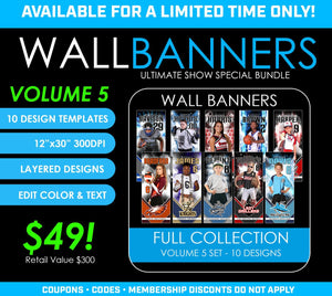 Wall Banners - Volume 5 - 2022 Limited Show Special Offer-Photoshop Template - PSMGraphix