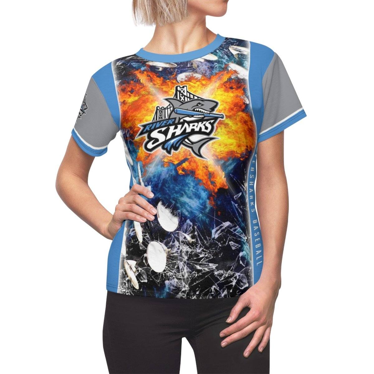Stadium Lights - V.3 - Extreme Sportswear Women's Cut & Sew Template-Photoshop Template - Photo Solutions