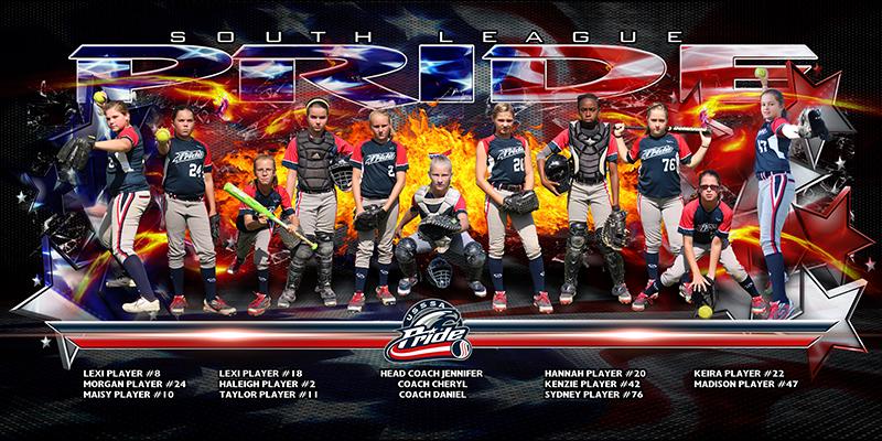 Patriot v.3 - Breakout Series - Team Field Banner-Photoshop Template - PSMGraphix