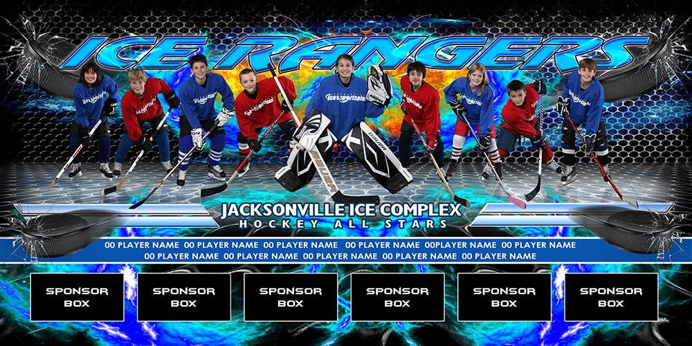 Ice v.3 - Team Field Banner-Photoshop Template - Photo Solutions