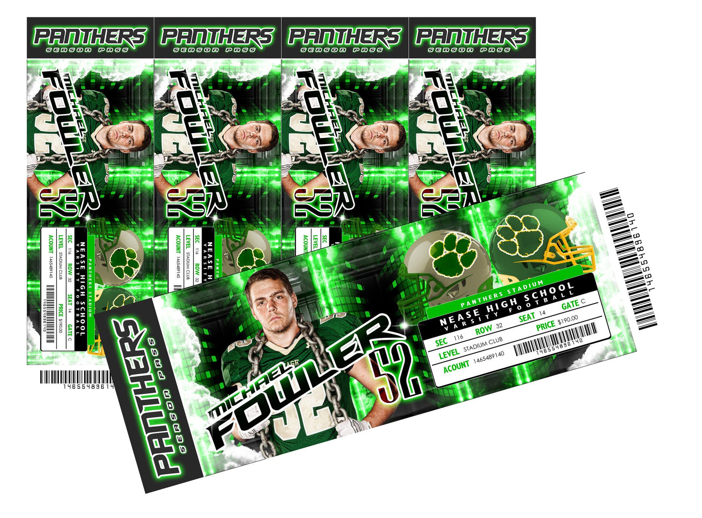Hatch - V.5 - Game Day Ticket - Panoramic-Photoshop Template - Photo Solutions