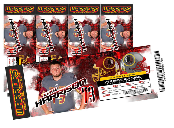 Mothership - V.5 - Game Day Ticket - Panoramic-Photoshop Template - Photo Solutions