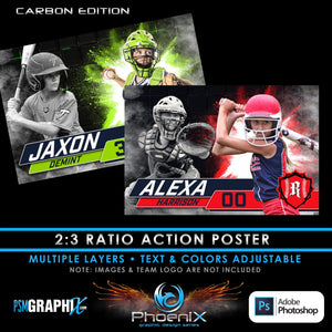 Carbon  - Phoenix Series - Composite Poster/Banner-Photoshop Template - PSMGraphix