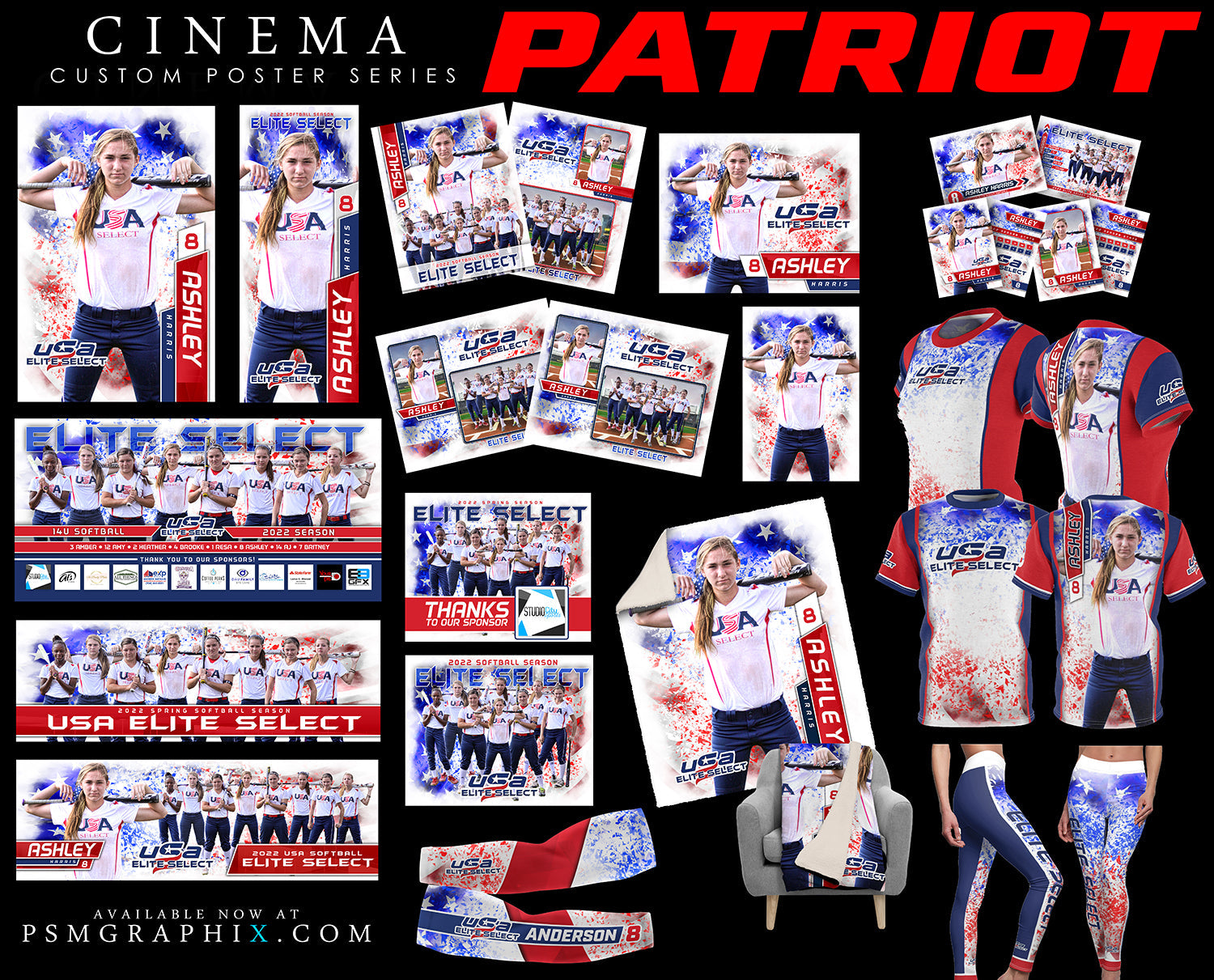 Patriot - Cinema Series - Full Collection-Photoshop Template - PSMGraphix