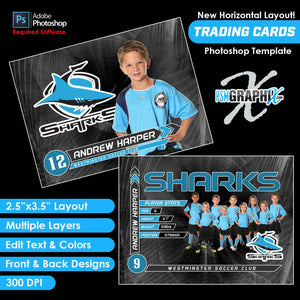 Buccaneer - V1 - Game Day Trading Card Template-Photoshop Template - PSMGraphix