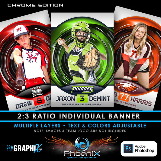 CHROME - Phoenix Series - Poster/Banner Template-Photoshop Template - PSMGraphix