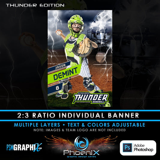 Thunder - Phoenix Series - Poster/Banner Template-Photoshop Template - PSMGraphix