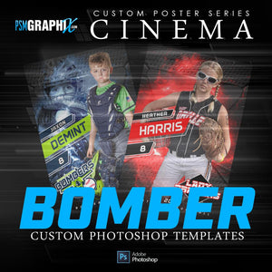 Bomber - Cinema Series FULL Collection-Photoshop Template - PSMGraphix