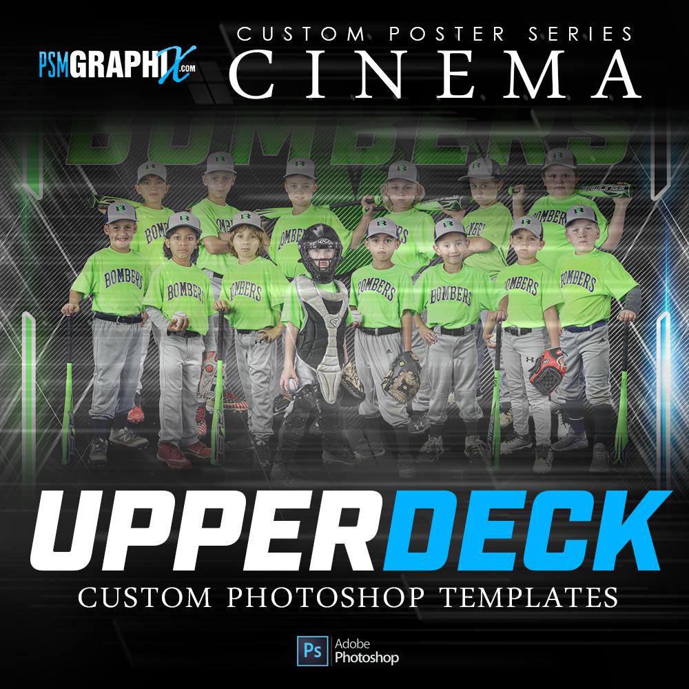 Upper Deck - Cinema Series FULL COLLECTION-Photoshop Template - PSMGraphix