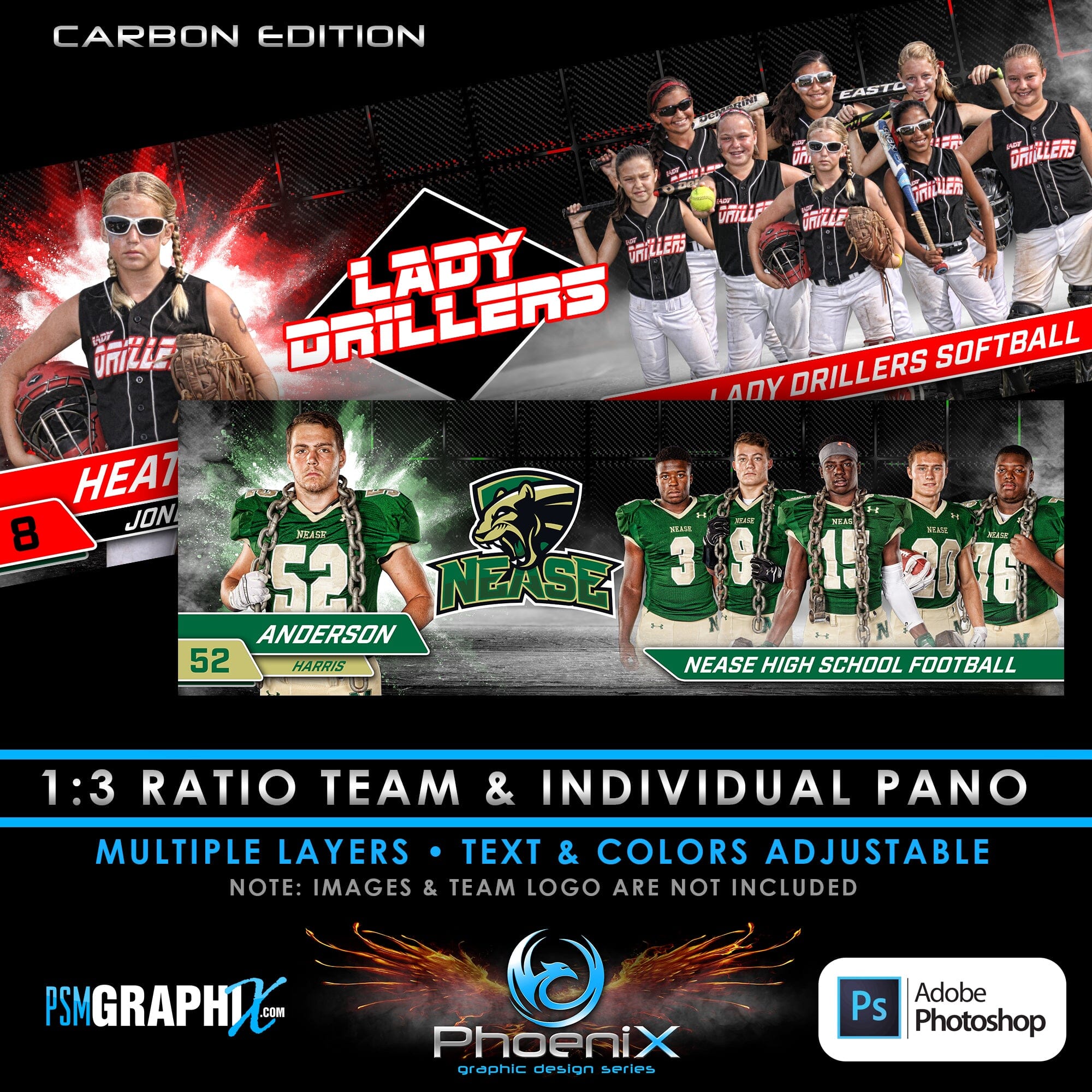 Carbon - Phoenix Series - Team & Individual Panoramic – PSMGraphix