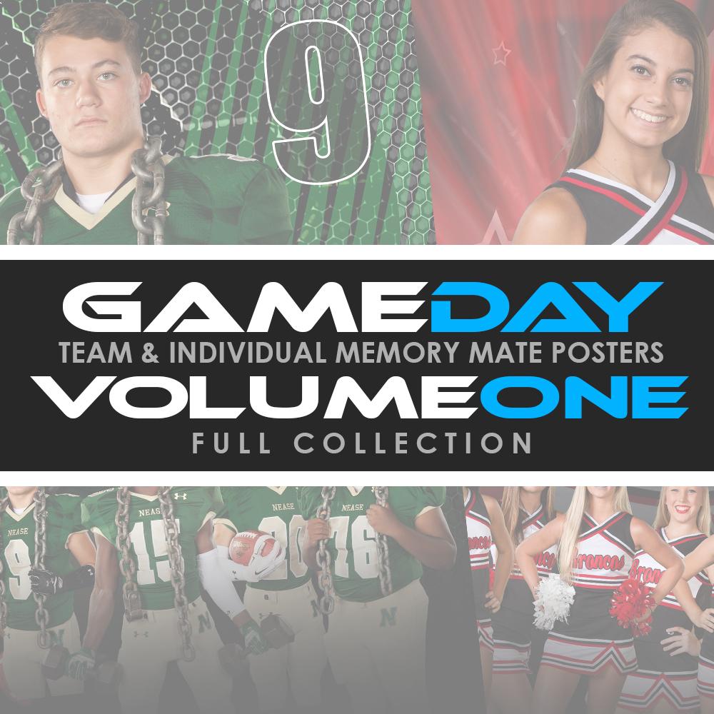 01 Game Day Memory Mates - V1 - FULL COLLECTION-Photoshop Template - Photo Solutions