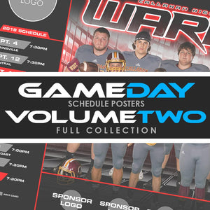 02 - Game Day Season Schedule Collection - Volume 2-Photoshop Template - Photo Solutions