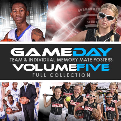 05 Game Day Memory Mates - V5 - FULL COLLECTION-Photoshop Template - Photo Solutions