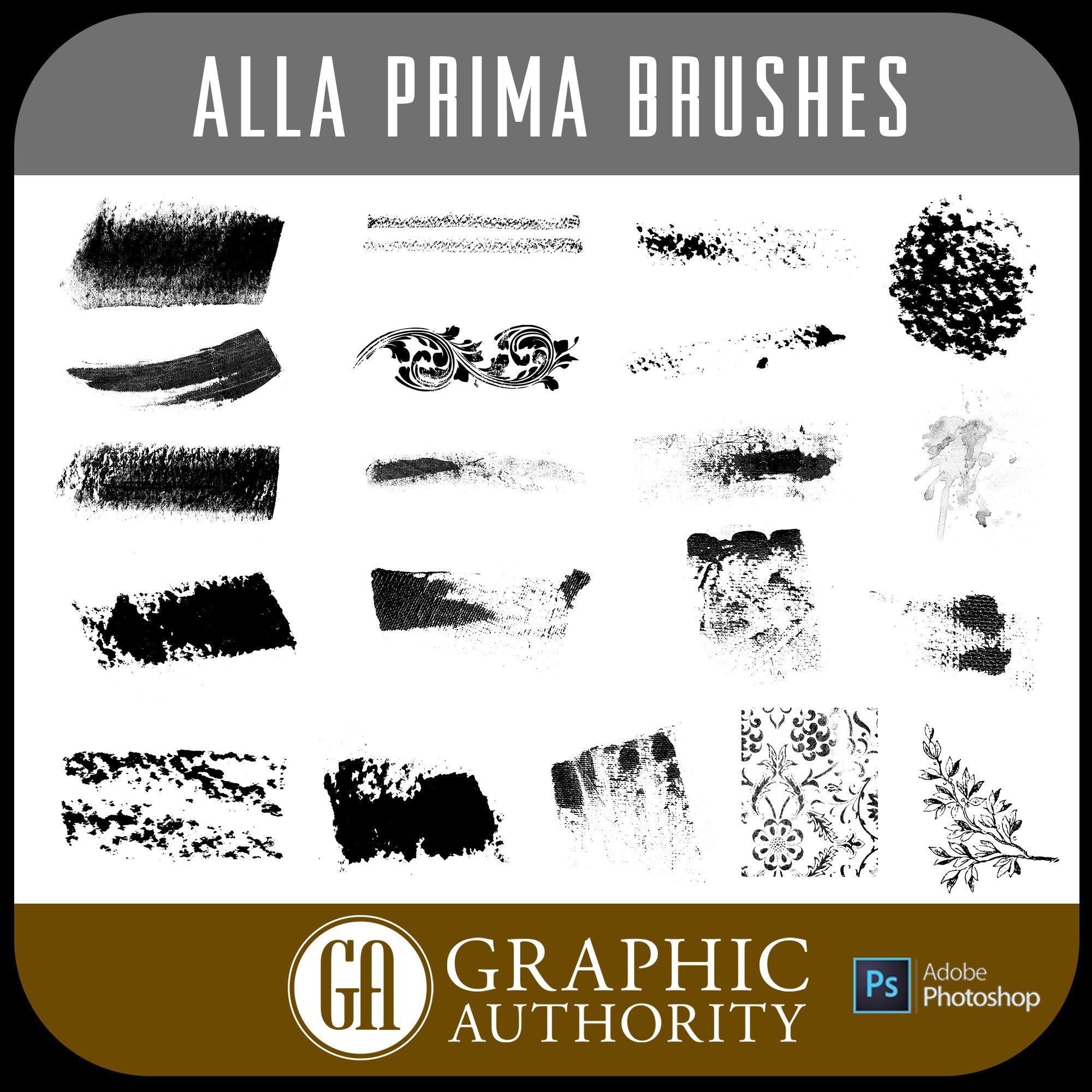 Alla Prima Photoshop ABR Brushes-Photoshop Template - Graphic Authority