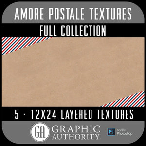Amore Postale - Layered Textures - Full Collection-Photoshop Template - Graphic Authority