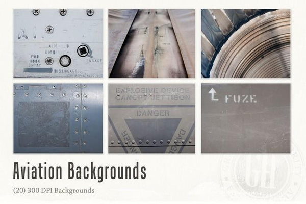 Aviation Backgrounds - Full Collection-Photoshop Template - Graphic Authority
