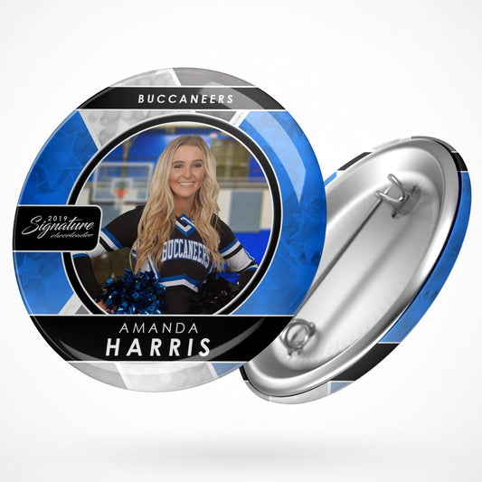 Signature Player - Cheer - V2 - Drop In Button Template-Photoshop Template - Photo Solutions