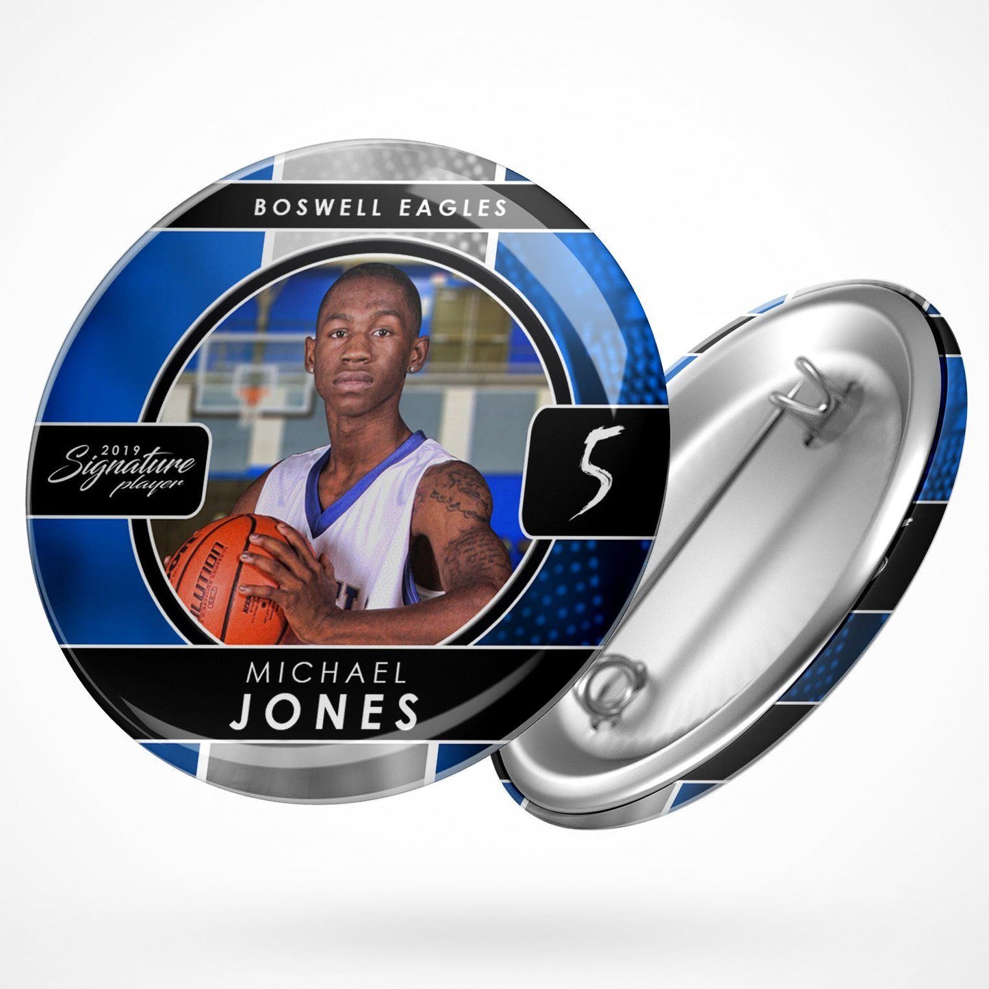Signature Player - Basketball - V1 - Drop In Button Template-Photoshop Template - Photo Solutions