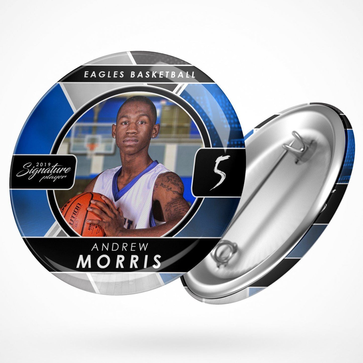 Signature Player - Basketball - V2 - Drop In Button Template-Photoshop Template - Photo Solutions