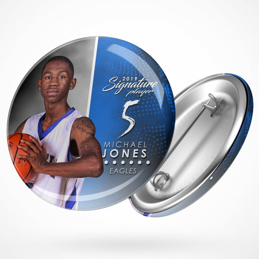 Signature Player - Basketball - V1 - Extraction Button Template-Photoshop Template - Photo Solutions