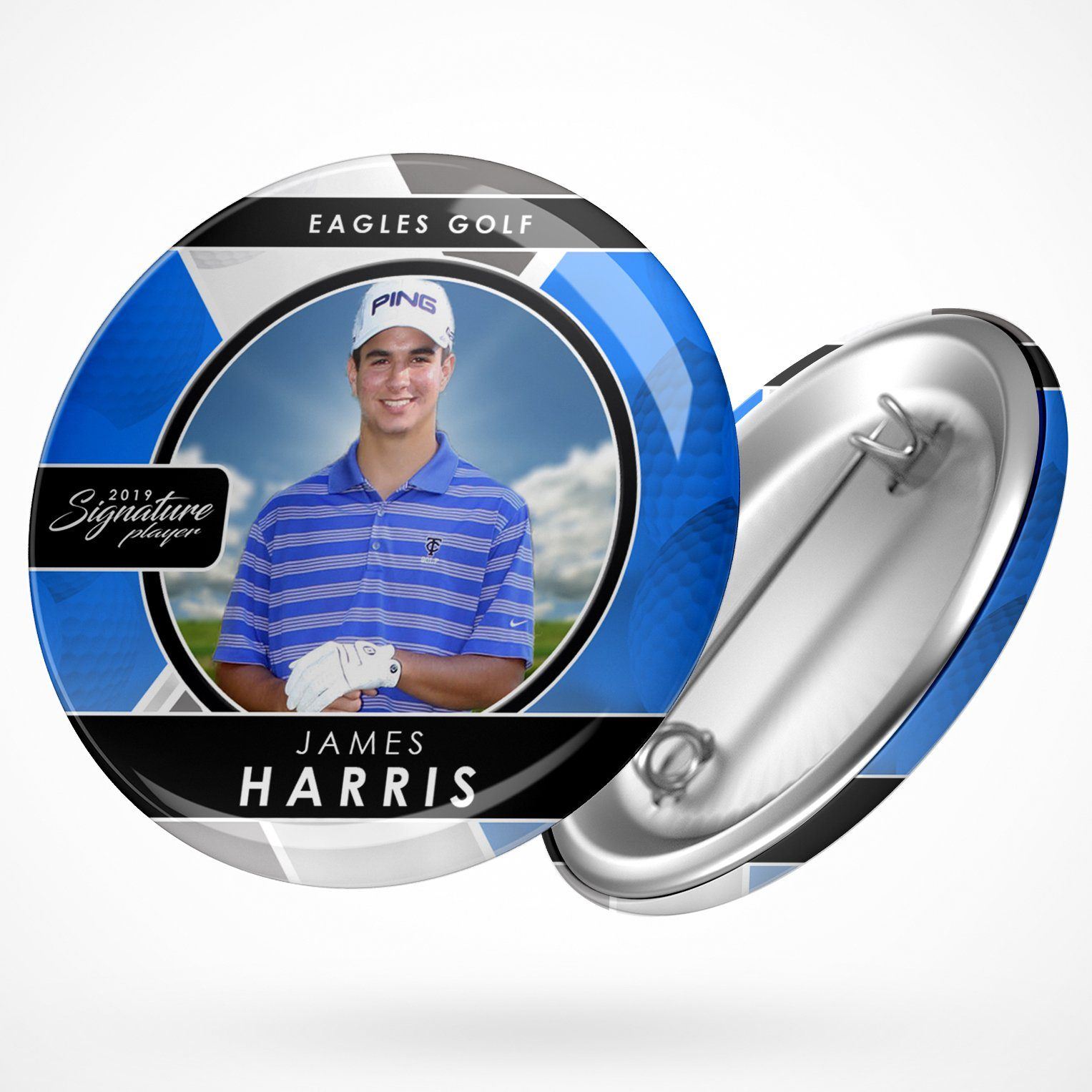 Signature Player - Golf - V2 - Drop In Button Template-Photoshop Template - Photo Solutions