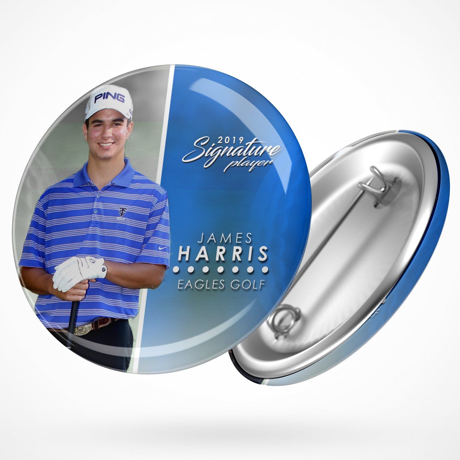 Signature Player - Golf - V1 - Extraction Button Template-Photoshop Template - Photo Solutions