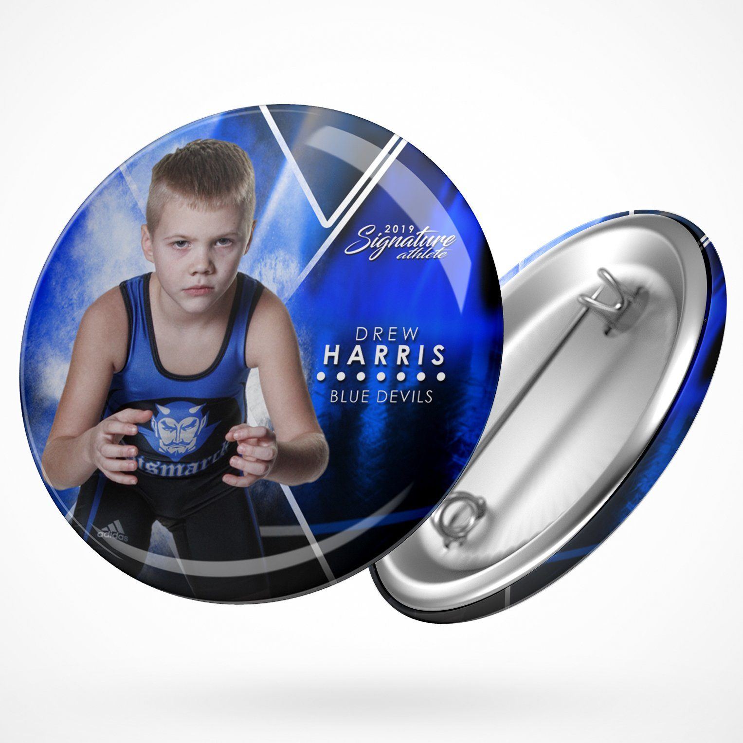 Signature Player - Wrestling - V2 - Extraction Button Template-Photoshop Template - Photo Solutions