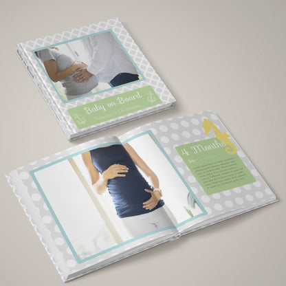 Baby On Board - 12x24 - Album Spreads-Photoshop Template - Graphic Authority