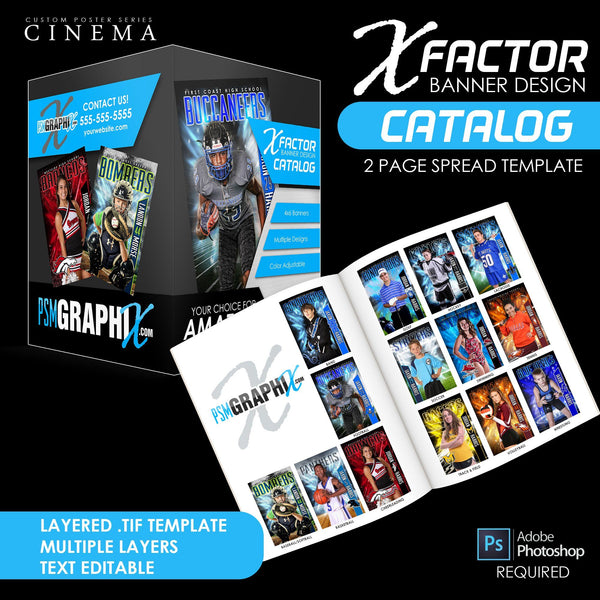X FACTOR Banner Template Pack & Marketing Bundle - Limited Time Special-Photoshop Template - PSMGraphix