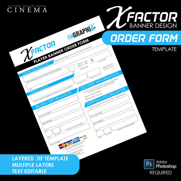X FACTOR Banner Template Pack & Marketing Bundle - Limited Time Special-Photoshop Template - PSMGraphix
