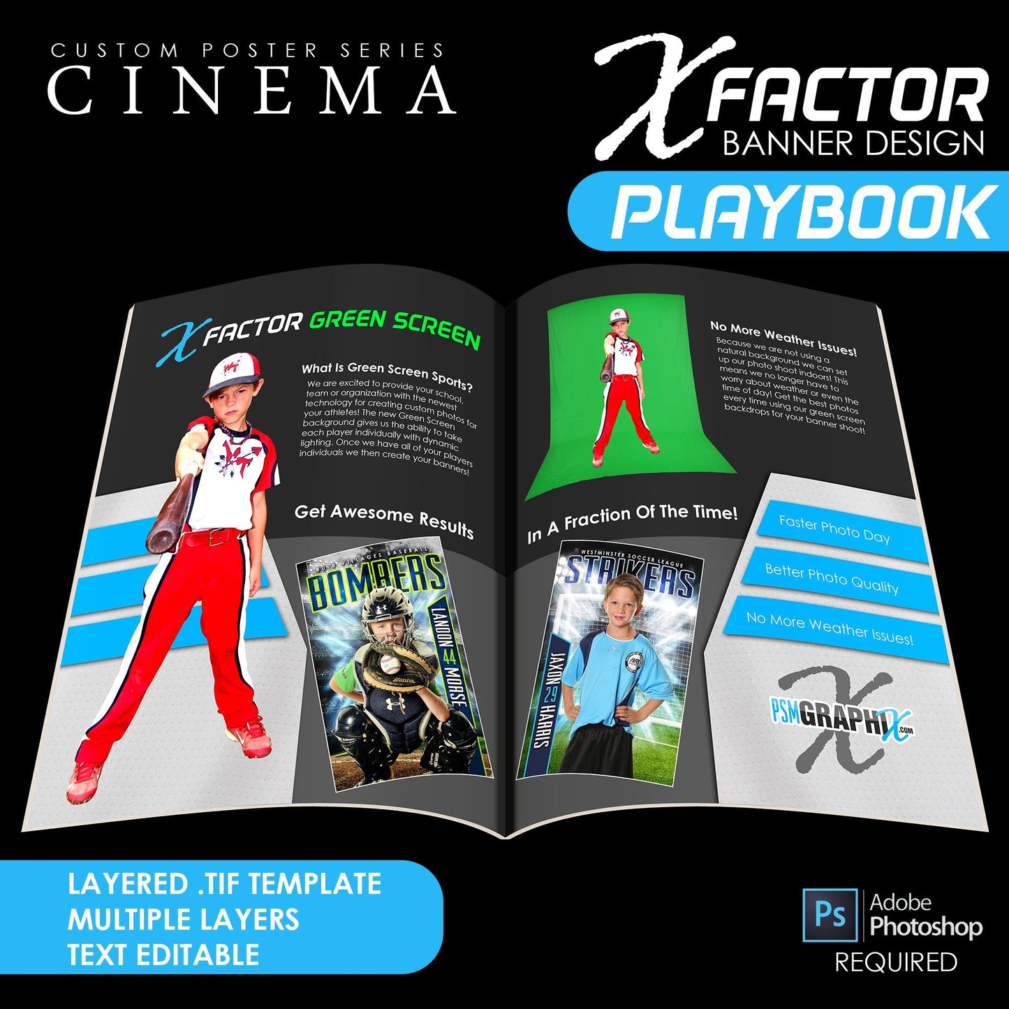 X-Factor - BANNER FULL SET BUNDLE - 2022 Limited Show Special Offer-Photoshop Template - PSMGraphix